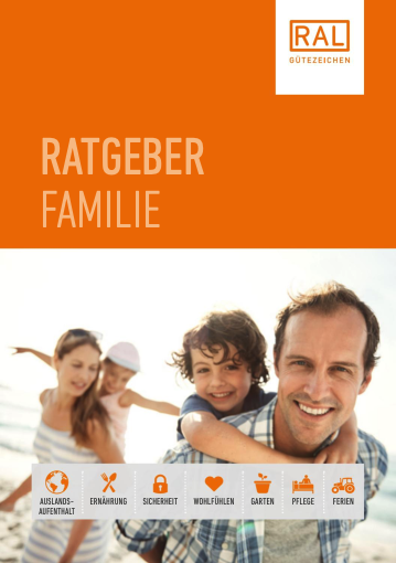 Deckblatt der Broschüre Ratgeber Familie